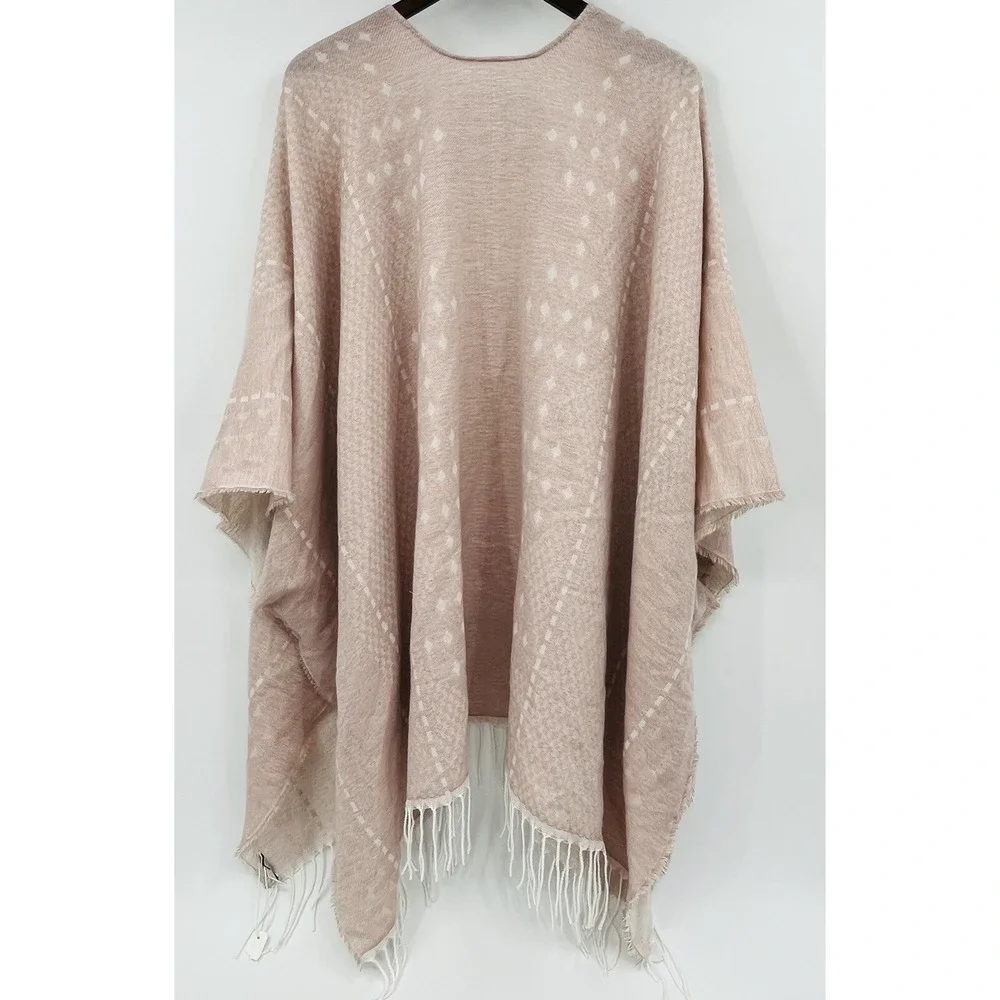 Gentle Fawn Hermosa Fringed Kimono Shawl Wrap Fringed NWT Size Medium / Large